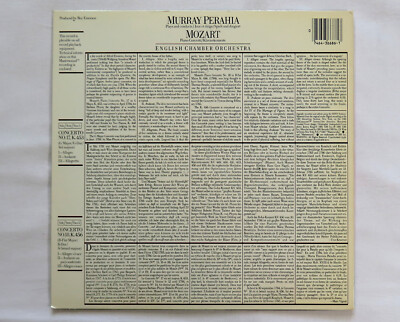 Classical Music Vinyl LP Audiophile Master Sound Murray Perahia