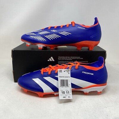 Men's Adidas Predator League FG Blue Orange Soccer Cleats / IF6348