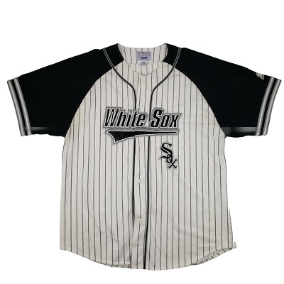 Vintage 90s Starter Chicago White Sox Jersey Pinstripe Baseball