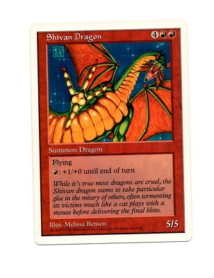 Magic The Gathering Shivan Dragon 6x9 Oversize Promo Card MTG 8 | eBay