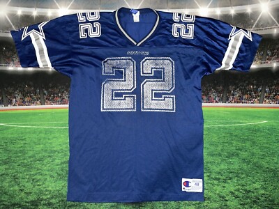 Vintage Champion Dallas Cowboys Emmitt Smith #22 Jersey Sz 48