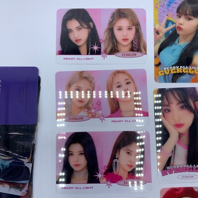 K-POP IDOL Group Photo Message Cards Everglow Transparent KPOP