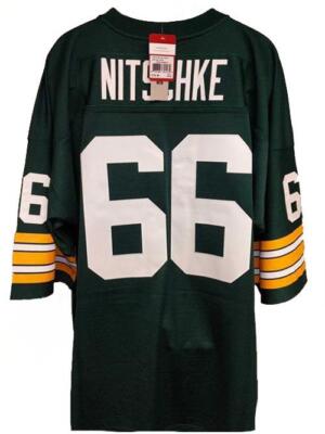 New 1966 Green Bay Packers #66 Ray Nitschke Sizes Mitchell Ness