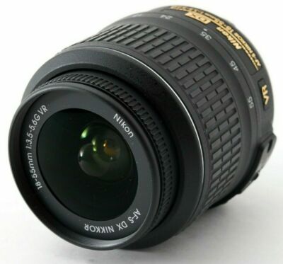 Nikon AF-S DX NIKKOR 18-55mm f/3.5-5.6 VR Zoom Lens F. DSLR camera