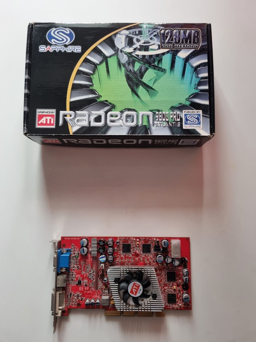 ATI Radeon 9800 PRO AGP - Original Box - Rare Retro Flagship GPU