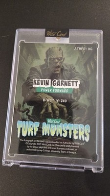 Kevin Garnett 1/1 Auto Turf Monsters Haunted Hits Wild Card