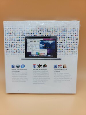 Mac OS X Snow Leopard V10.6 Retail NFR MC202Z/A *FACTORY SEALED