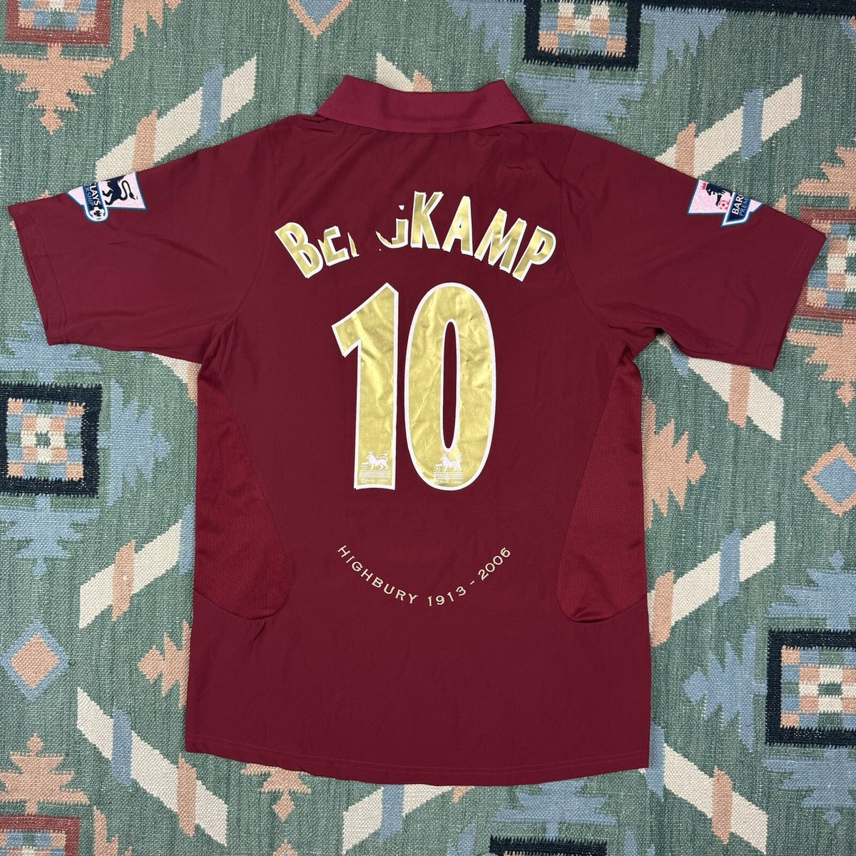 Authentic Highbury 2005-2006 Arsenal Nike Dennis Bergkamp #10