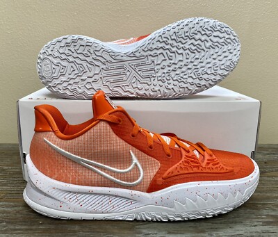 RARE Nike Kyrie Low 4 TB Team Orange Basketball Shoes White DM5041