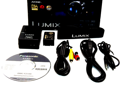 Panasonic LUMIX FZ100 14.1MP Digital Camera - Black for sale