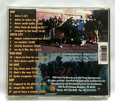 CD) DHP & Playaz – Da Dirty Down South , US OG Press, PCCD 2002-2