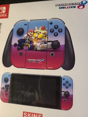 Mario Kart 8 Deluxe Joy-Con Skin Set Nintendo Switch Red Blue