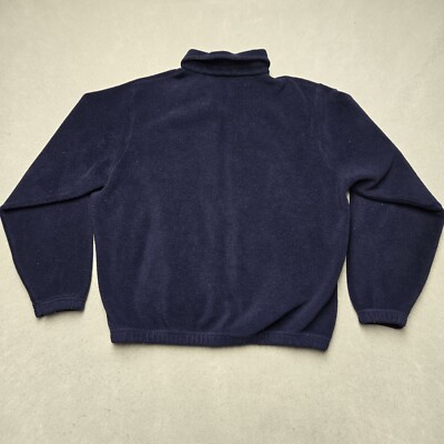 Vintage Polo Ralph Lauren Mens Size XL Blue Fleece Zip Jacket | eBay