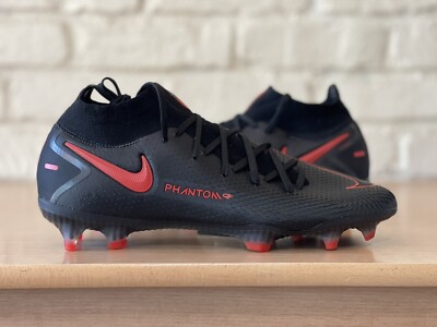 Nike Phantom GT Elite DF FG ACC Flyknit Soccer Cleats Black Red