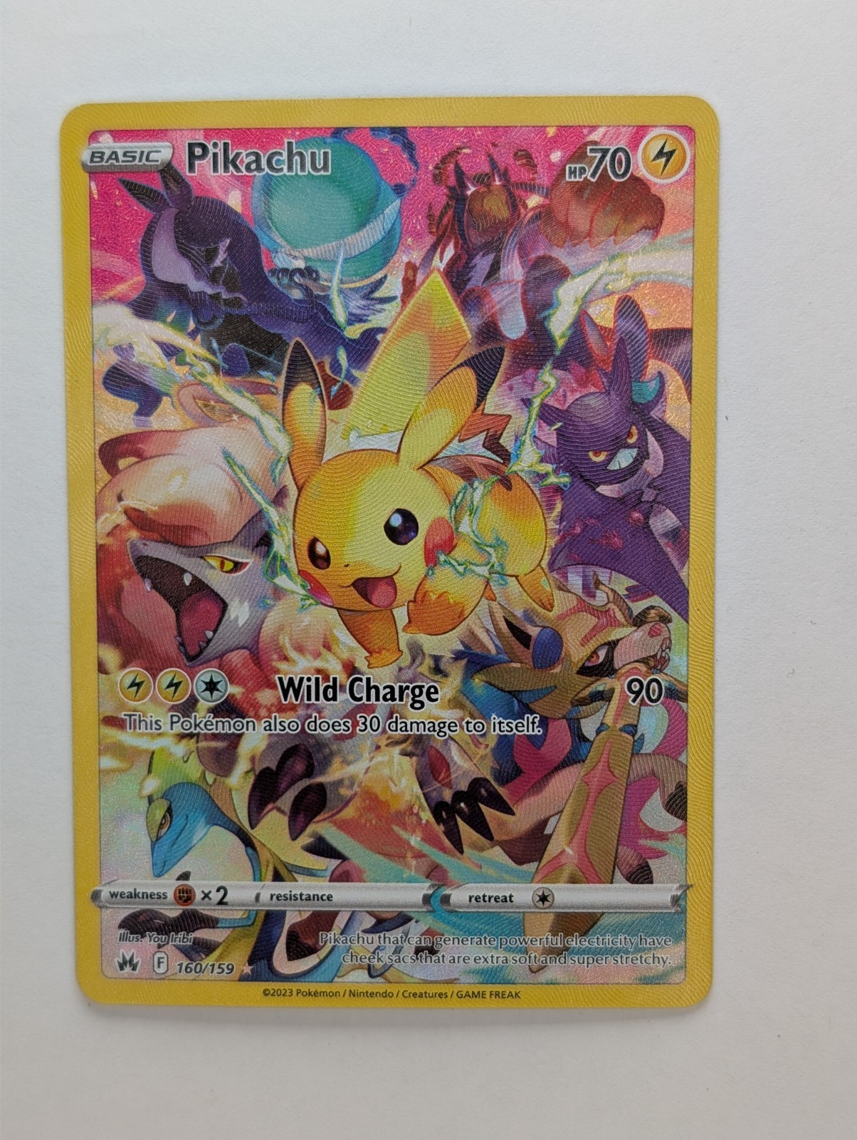 Pikachu 2023 Sword & Shield: Crown Zenith #160/159 Holo (Secret