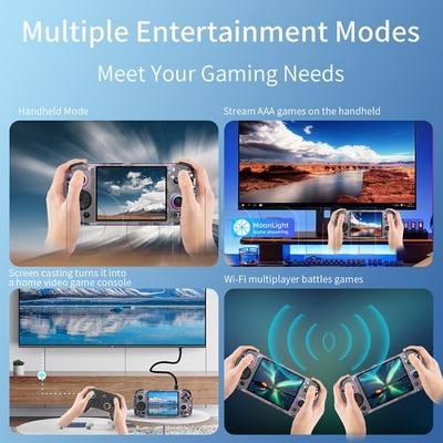 RG 406H Purple Anbernic Retro Handheld Game Console RG406H 4-inch