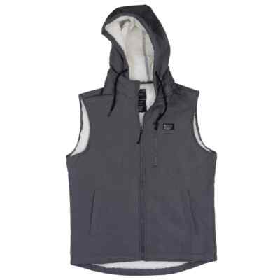 Matix Men's Hooded Vest Sherpa Lined Quilted Sizes S-M-L-XL Iron