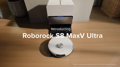 Roborock S8 MaxV Ultra Robot Vacuum, FlexiArm Design, Heated Air