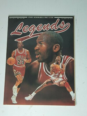 Michael Jordan LEGENDS SPORTS MEMORABILIA Price Guide Magazine w