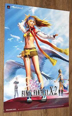 Final Fantasy X-2 very rare Promo Poster 59x42cm Square Enix