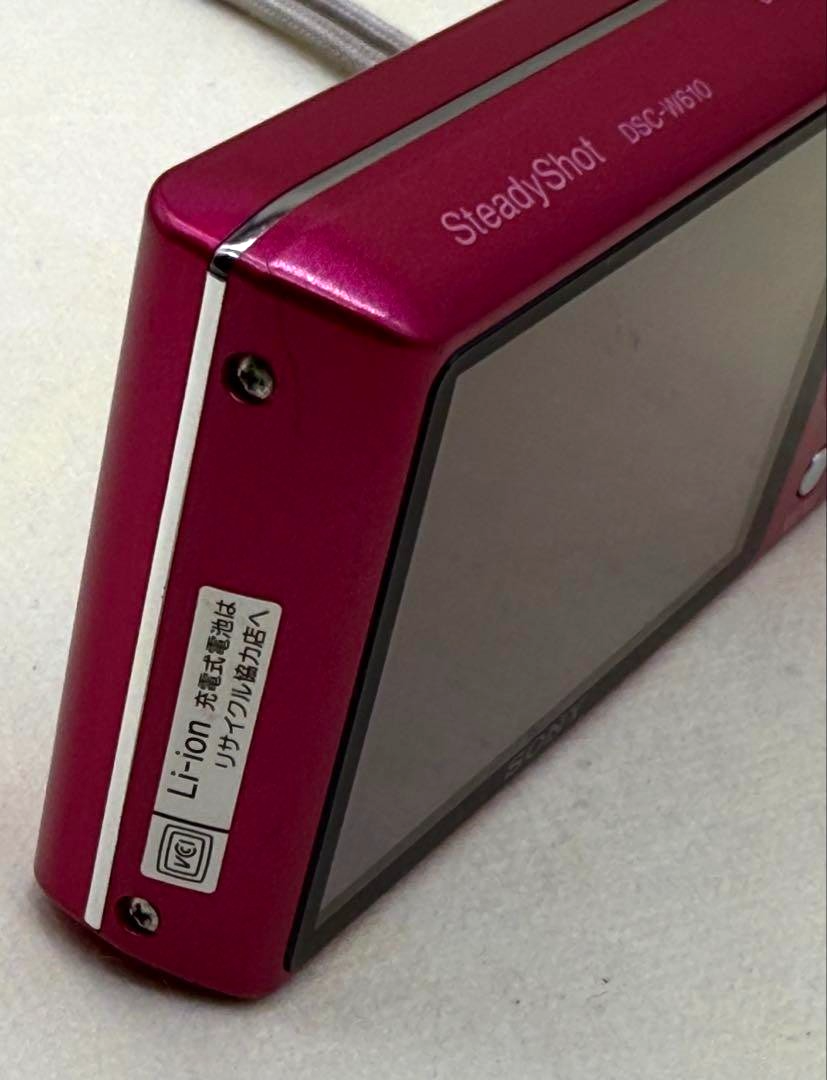 Sony Cyber-shot DSC-W610 Pink 14.1MP 4.0x Zoom Compact Digital