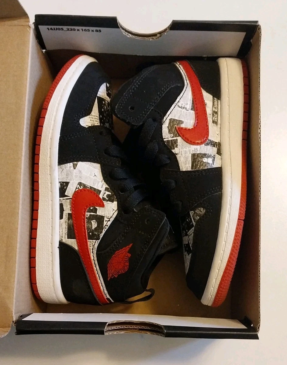 Jordan 1 SE Mid Newspaper Times for Sale | Authenticity Guaranteed