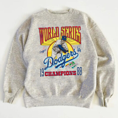 1988 World Series Los Angles Dodgers Baseball Crewneck Sweatshirt