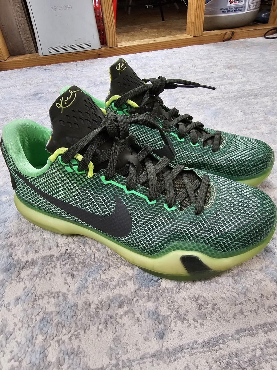 Nike Kobe 10 Vino Size 10 705317-333 OG Lime Black | eBay