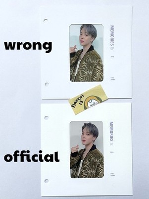 BTS JIMIN MEMORIES OF 2018 Official Photocard With mount Blu-ray