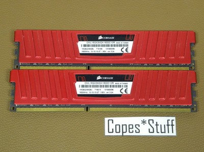 Corsair Vengeance LP CML16GX3M2A1600C10R DDR3 PC3-12800u LOT (2) x