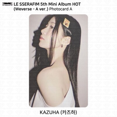 Le Sserafim 5th Mini Album HOT Weverse ver Official Photocard KPOP