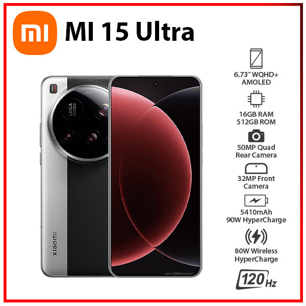 Xiaomi 15 Ultra 5G 16GB+512GB SILVER Dual SIM Unlocked Android