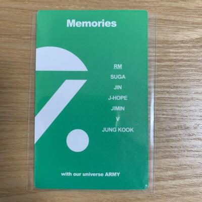 BTS Jimin Memories of 2020 limited Official Photo card in the Blu