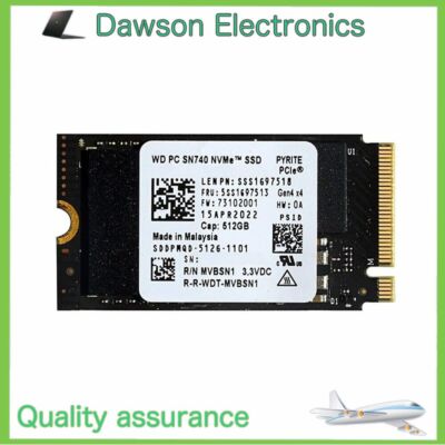 New WD SN740 M.2 1TB 2242 NVMe PCIe Gen 4x4 SSD For Dell HP Lenovo