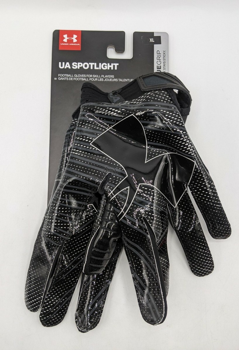 Under Armour Men's UA Spotlight Football Receiver Gloves Glue Grip