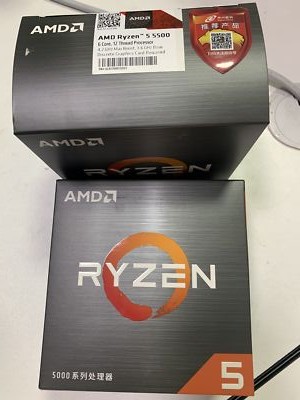 AMD Ryzen 5 5500 Socket AM4 Zen 3 Processor with Wraith Stealth