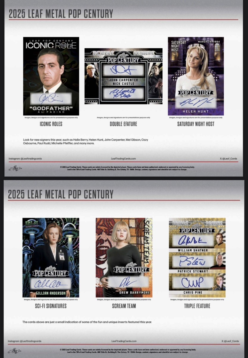 2025 Leaf Pop Century Metal Factory Sealed Hobby Trading Card Box