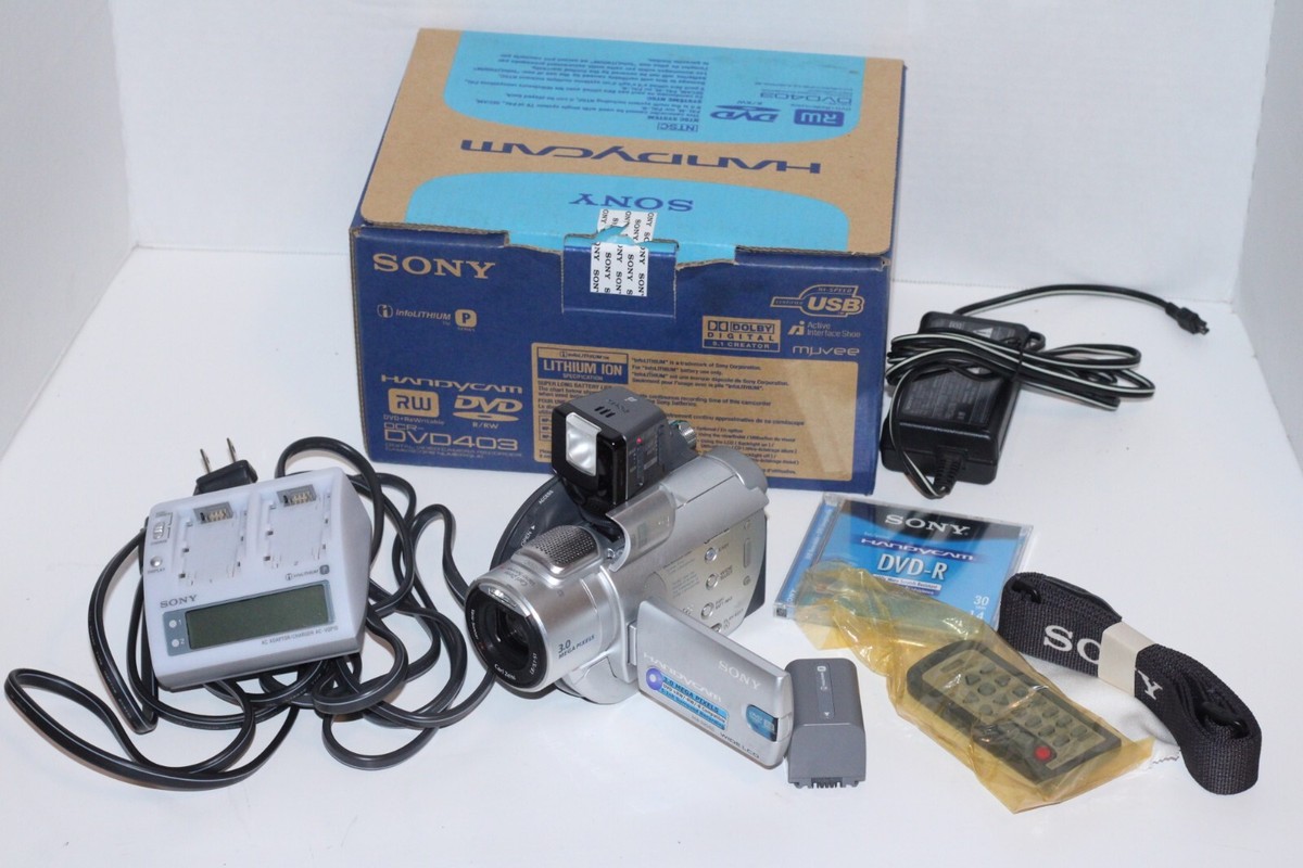Sony DCR-DVD405 Camcorder - Black/Silver for sale online | eBay
