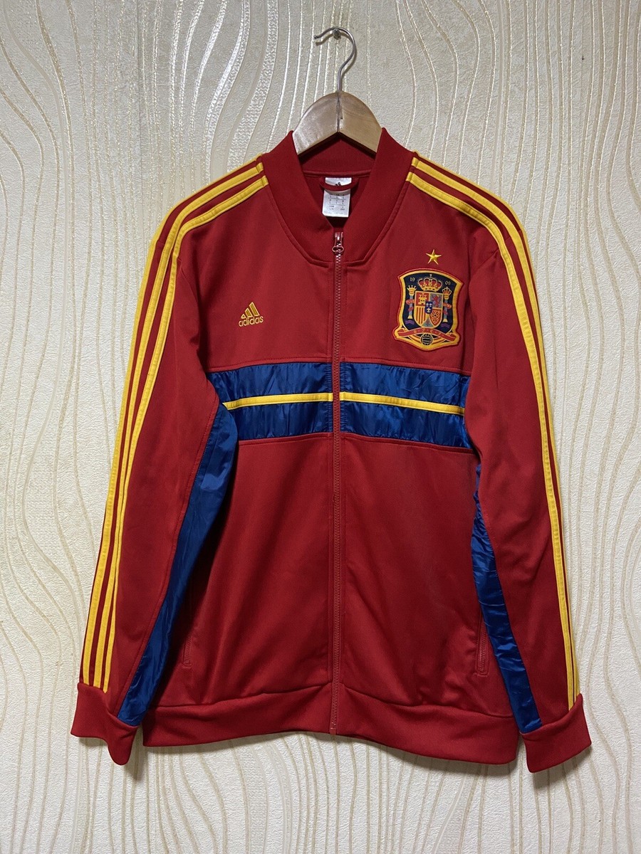 SPAIN 2013 2014 ANTHEM FOOTBAL SOCCER TRACK JACKET ADIDAS Z40631