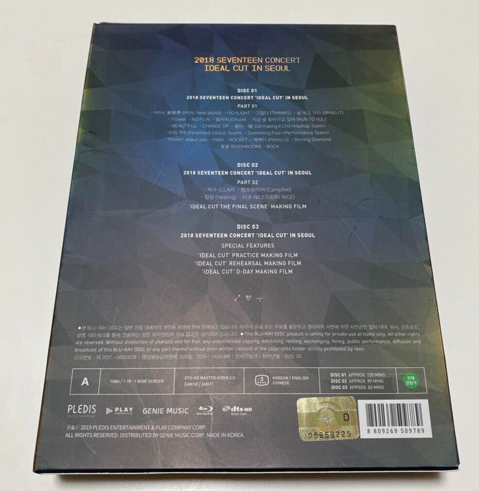 SEVENTEEN 2018 CONCERT IDEAL CUT IN SEOUL Blu-Ray Photocard