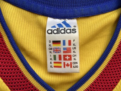 ROMANIA 1998 2000 HOME SHIRT JERSEY LONG SLEEVE ADIDAS sz XL MEN