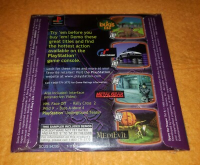 Sony PlayStation 1 INTERACTIVE CD SAMPLER DISC Vol 9 Demo PS1