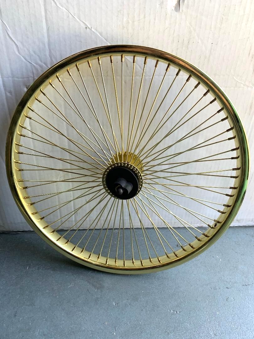 ローチャリ LOWRIDER 20インチゴールド72本スポーク フロント用 20