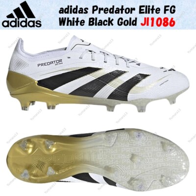 adidas Predator Elite FG White Black Gold JI1086 Men's Size | eBay
