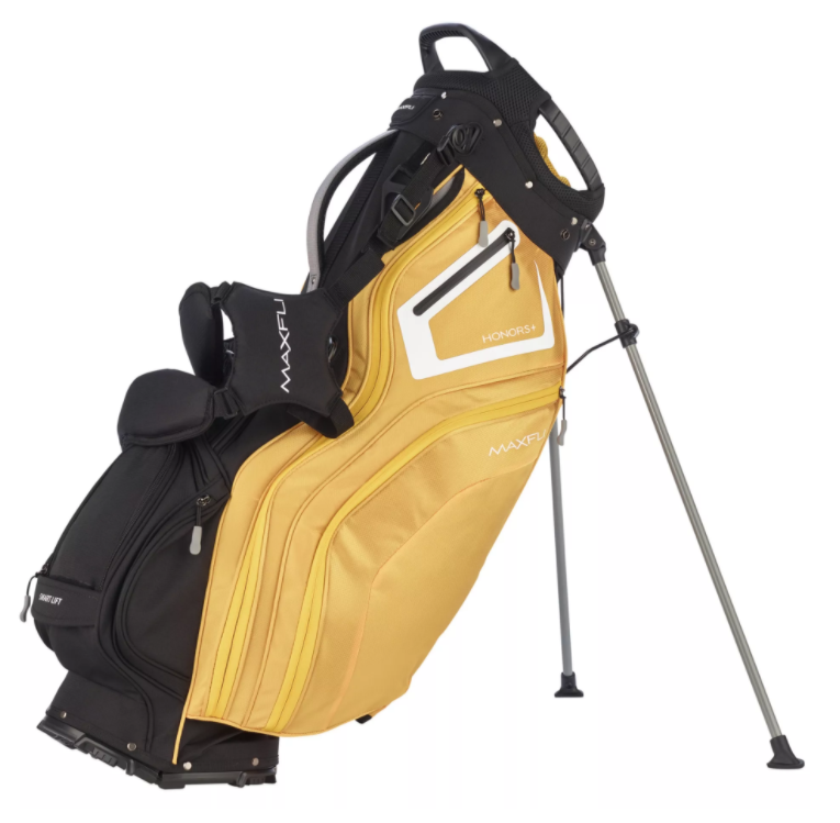 Maxfli Honors+ Golf Club Stand Bag - 14-Way Divider - Black and