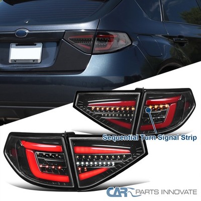 Pearl Black Tail Light Fit 2008-2014 Subaru Impreza WRX Hatchback