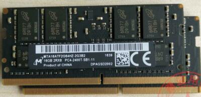 16GB Micron DDR4 2RX8 PC4-2400T-SB1-11 HTA16ATF2G64HZ-2G3B2 F.2017