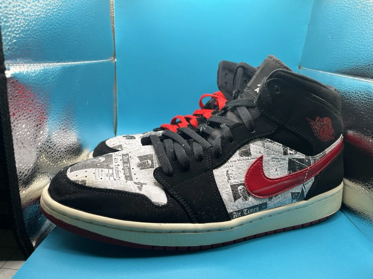 Jordan 1 SE Mid Newspaper Times for Sale | Authenticity Guaranteed