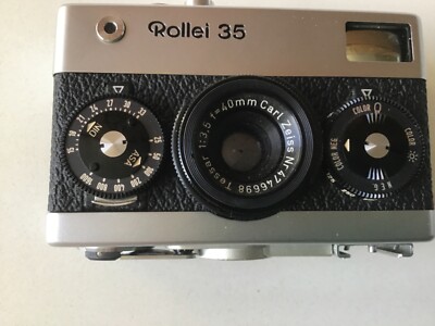 VINTAGE ROLLEI 35 HONEYWELL SILVER 35 MM CAMERA TESSAR 1:3.5 F=40
