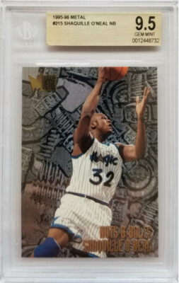 Shaquille O'Neal 1995-96 Fleer Metal Nuts and Bolts BGS 9.5 Graded